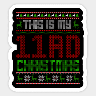 This Is My 11rd Christmas Sticker